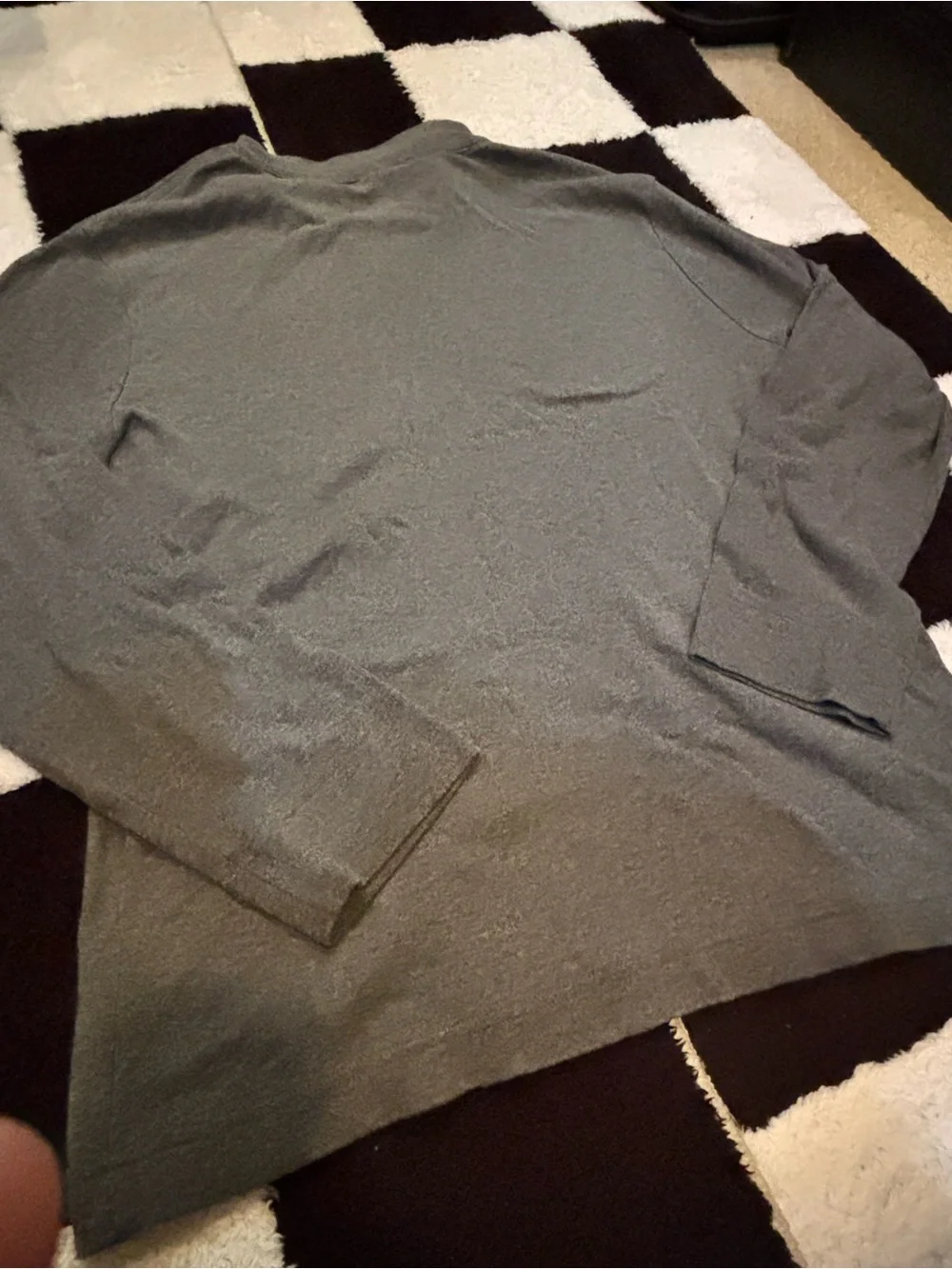 Banana Republic Gray Long-Sleeve Polo Knit